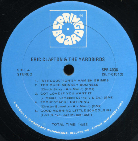 Eric Clapton And The Yardbirds