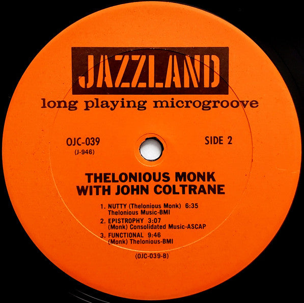 Thelonious Monk With John Coltrane