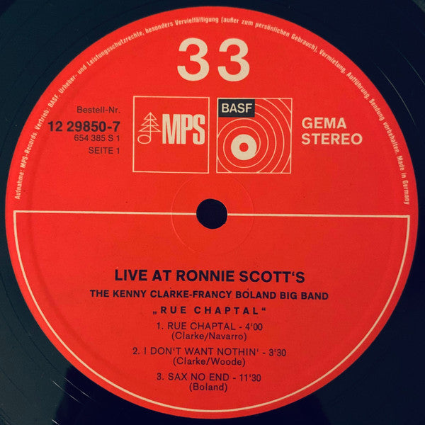 Live At Ronnie's ; Album 2 ; Rue Chaptal