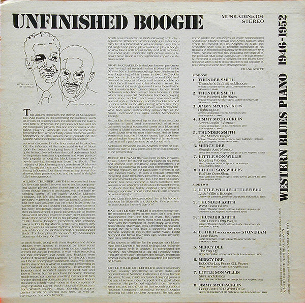 Release: Unknown Release-Vinyl-US-None-M 104, 104-834170