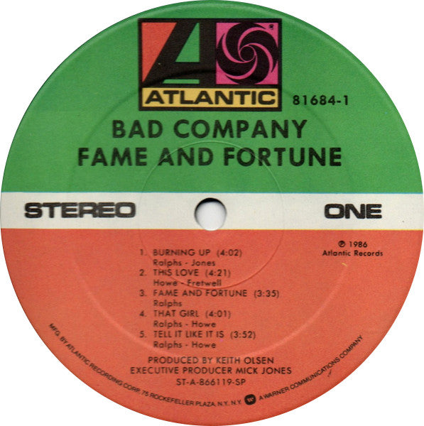 Fame And Fortune