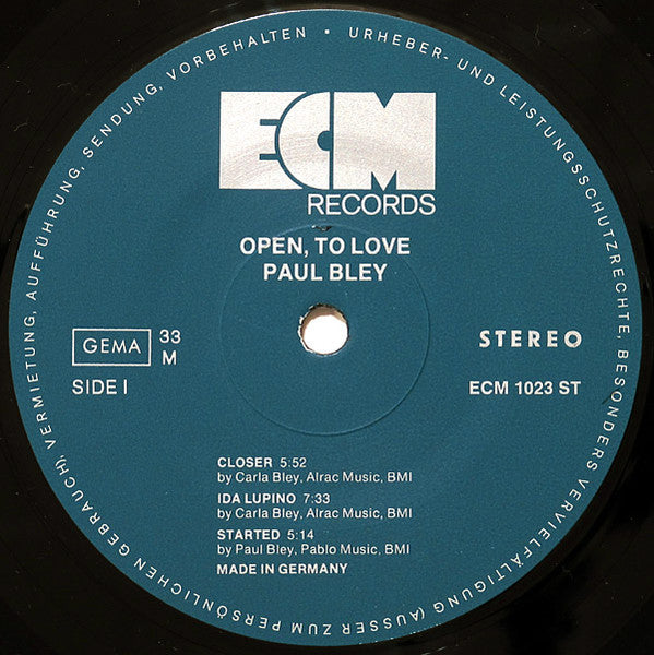Open, To Love