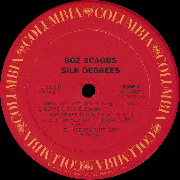 Release: Silk Degrees-Vinyl-US-1976-PC 33920-713519