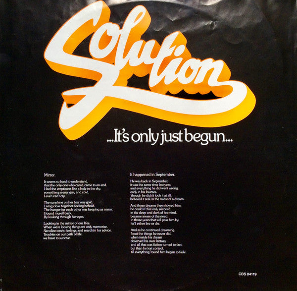 ...It's Only Just Begun...