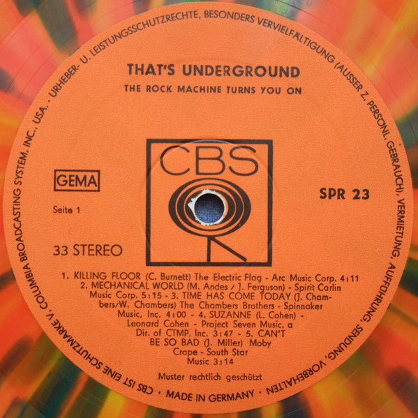 That's Underground (The Rock Machine Turns You On)