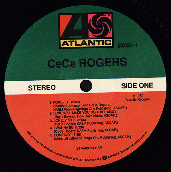 Release: CeCe Rogers-Vinyl-US-1989-82021-1-211787