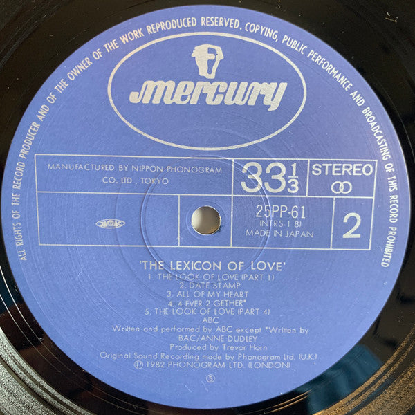 The Lexicon Of Love