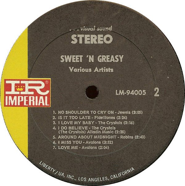 Release: Rhythm 'N' Blues Vol. 2: Sweet N' Greasy-Vinyl-US-1970-LM-94005-852039