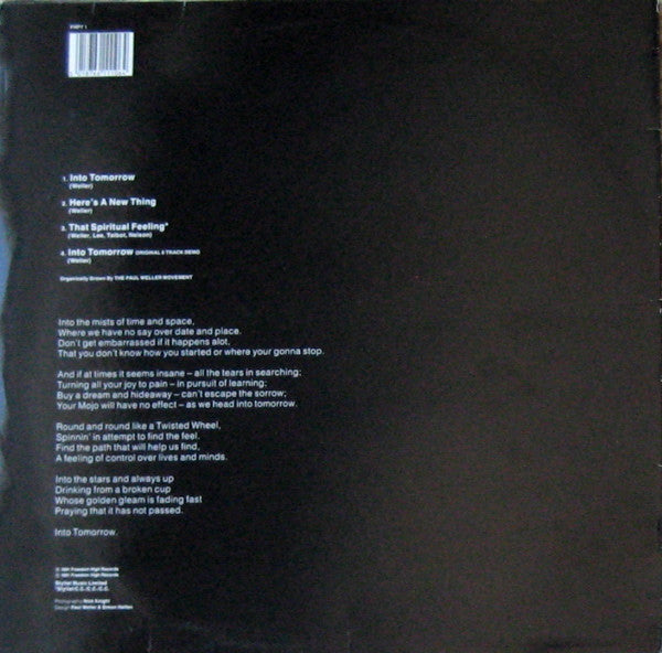 Release: Into Tomorrow-Vinyl-UK-1991-FHPT 1, FHP T1-381347