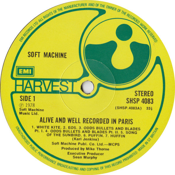 Alive And Well Recorded In Paris