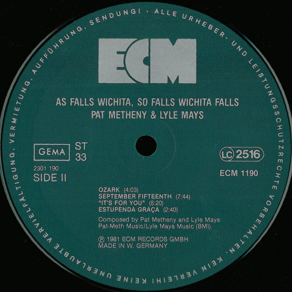 As Falls Wichita, So Falls Wichita Falls