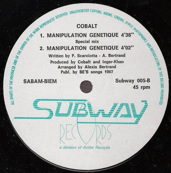 Release: Unknown Release-Vinyl-Belgium-1987-subway 005-249830