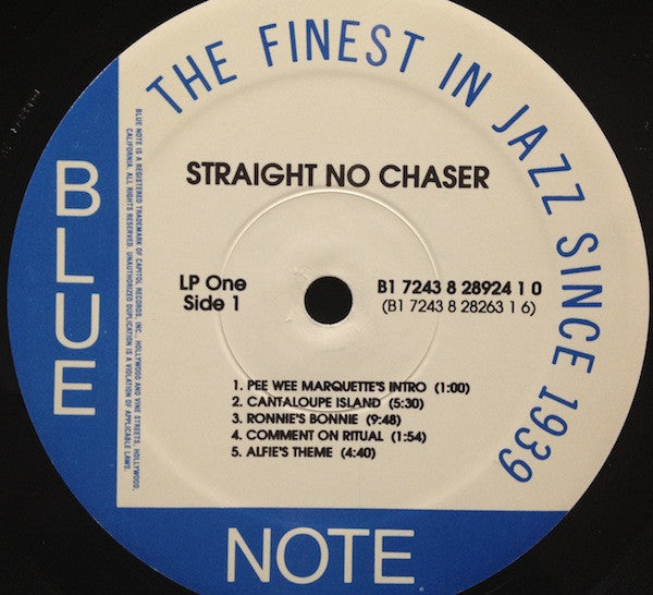 Straight No Chaser - The Most Popular, Most Sampled Songs From The Vaults Of Blue Note