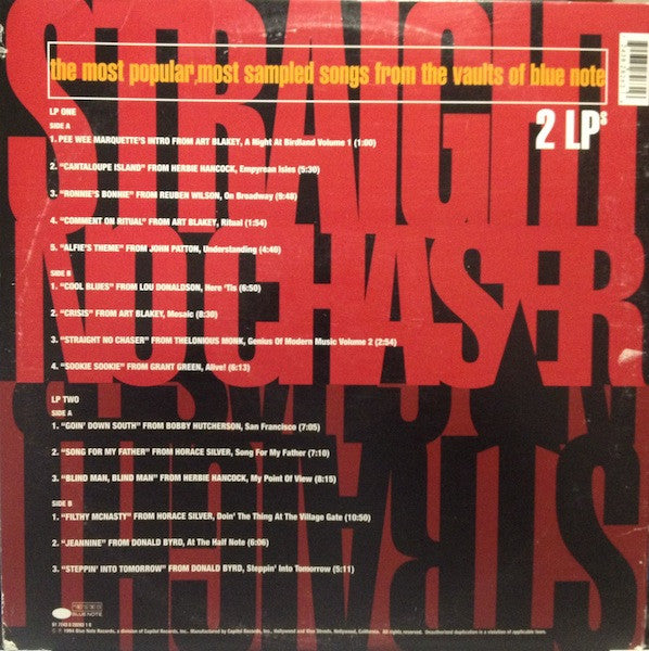 Straight No Chaser - The Most Popular, Most Sampled Songs From The Vaults Of Blue Note