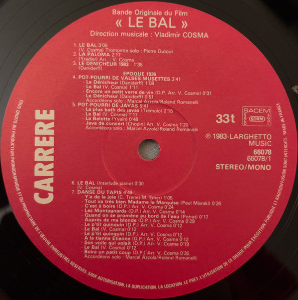 Le Bal (Bande Originale Du Film)