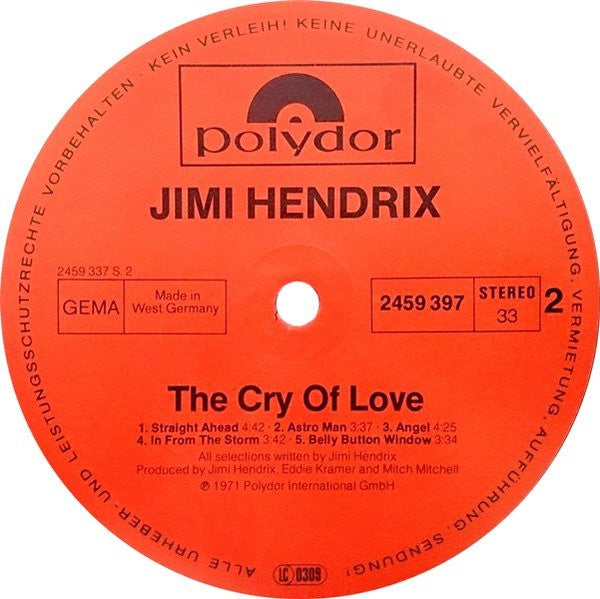 The Cry Of Love