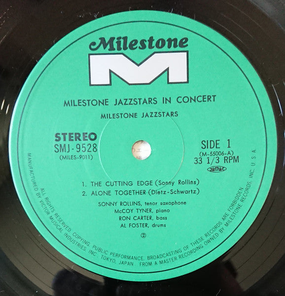 Milestone Jazzstars In Concert