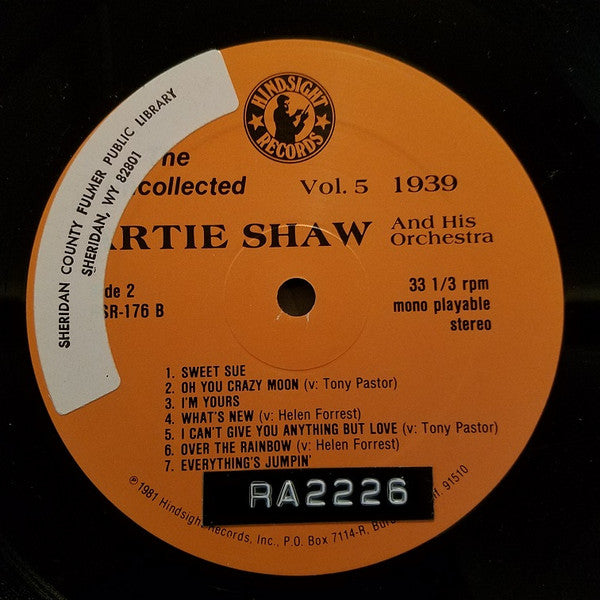 The Uncollected Artie Shaw, Vol. 5, 1938-1939