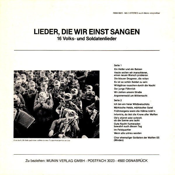 Lieder, Die Wir Einst Sangen