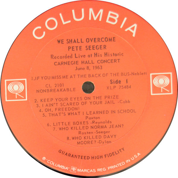 We Shall Overcome (Recorded Live At His Historic Carnegie Hall Concert June 8, 1963)