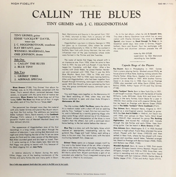 Callin' The Blues
