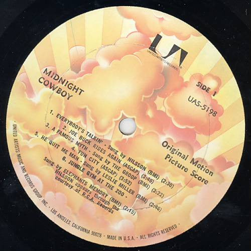 Midnight Cowboy Original Motion Picture Score