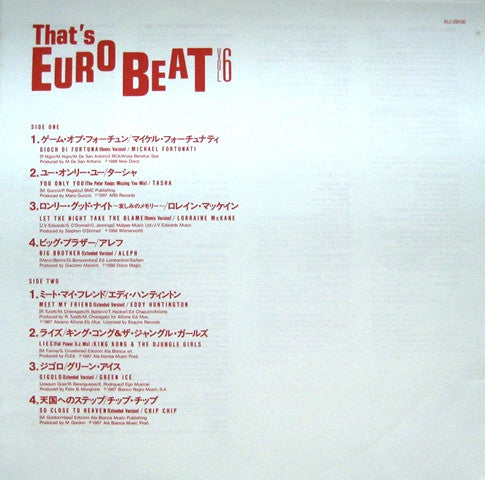 That's Eurobeat Vol. 6