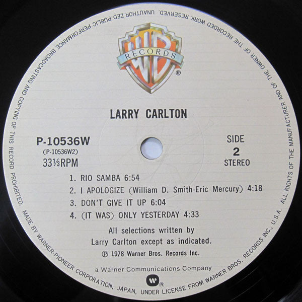Larry Carlton = 夜の彷徨