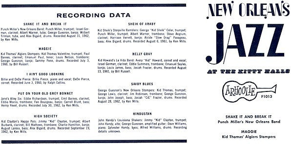 New Orleans Jazz At The Kitty Halls