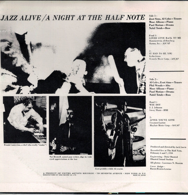 Jazz Alive! A Night At The Half Note