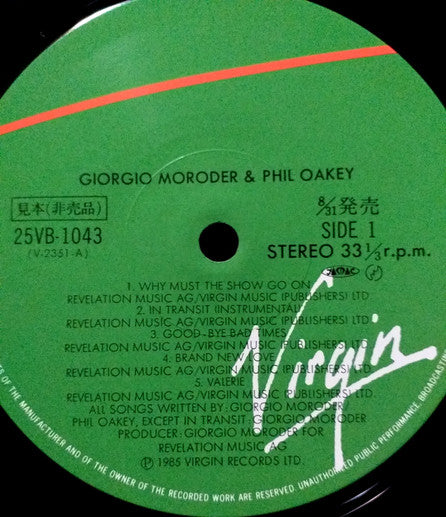 Philip Oakey & Giorgio Moroder