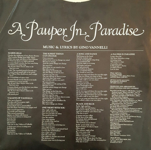 A Pauper In Paradise