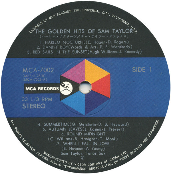 The Golden Hits Of Sam Taylor