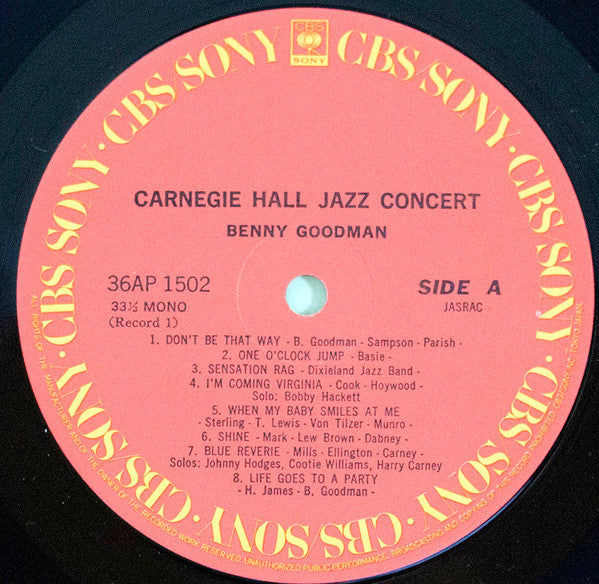 The Famous 1938 Carnegie Hall Jazz Concert