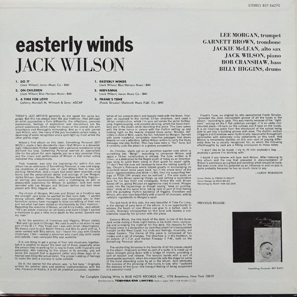 Easterly Winds