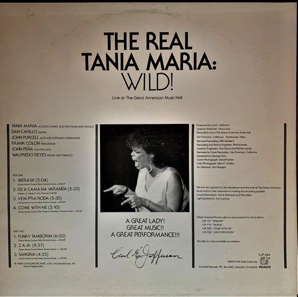 Master Release: The Real Tania Maria: Wild! by Tania Maria