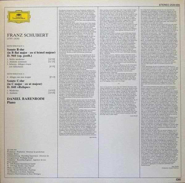 Klaviersonaten Piano ๐ Piano Sonatas B-dur D.960 & C-dur D.840