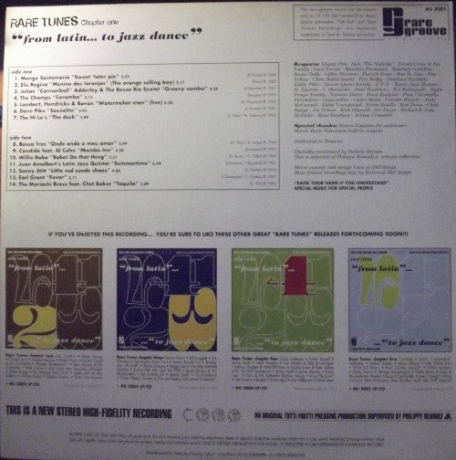 Master Release: Rare Tunes Chapter One "From Latin... To Jazz Dance" by Various