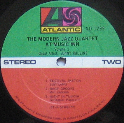 The Modern Jazz Quartet At Music Inn — Volume 2