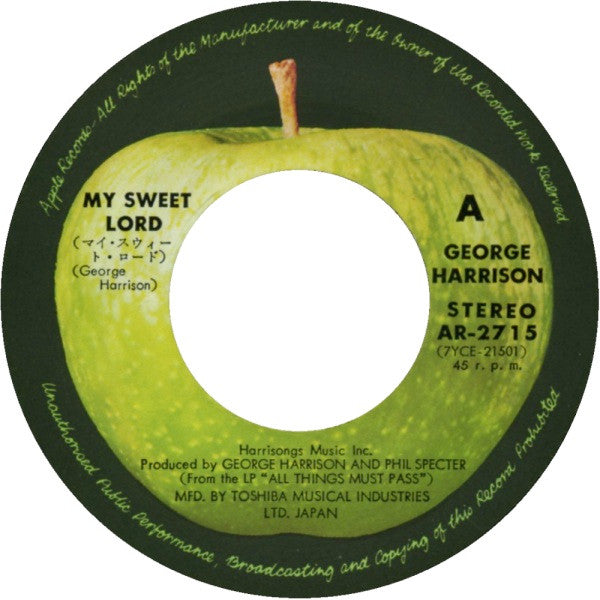 マイ·スウィート·ロード = My Sweet Lord / イセント·イット·ア·ビティー = Isn't It A Pity