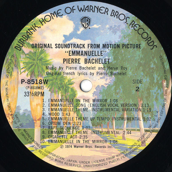 Emmanuelle - The Original Sound Track オリジナル・サントラ盤 エマニエル夫人