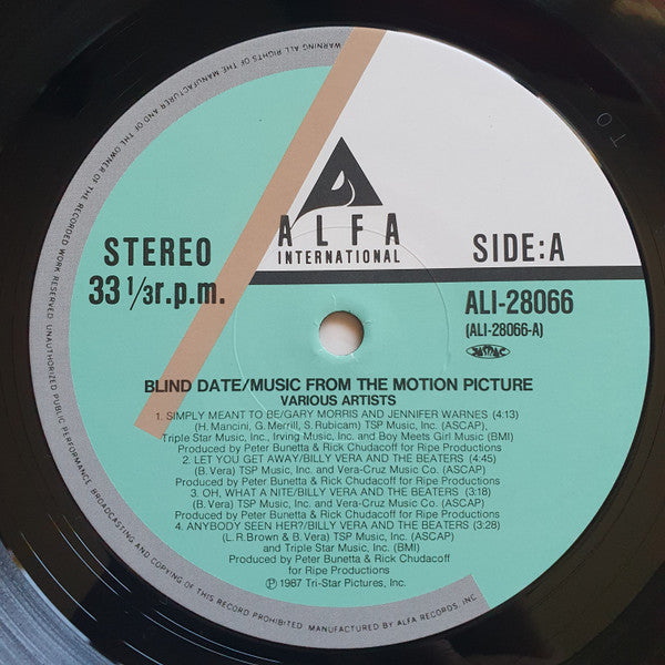 ブラインド・デート = Blind Date (Music From The Motion Picture)