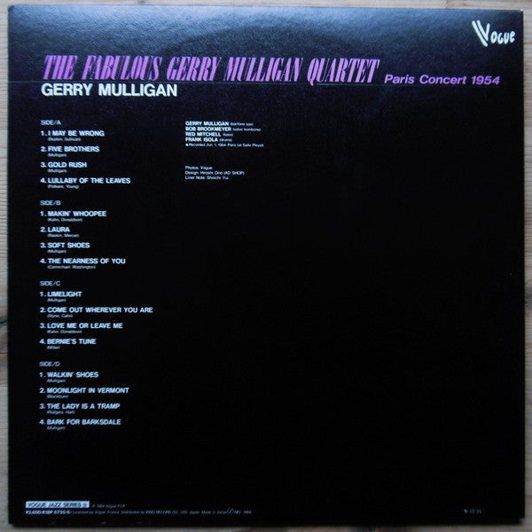 The Fabulous Gerry Mulligan Quartet