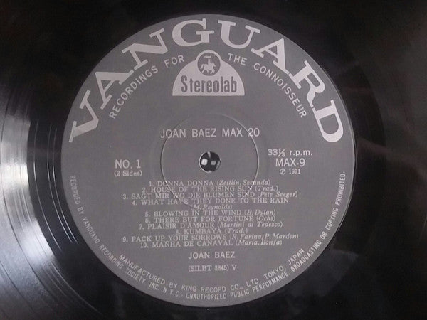 Joan Baez Max 20