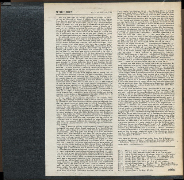 Master Release: Detroit Blues - The Early 1950s by Various