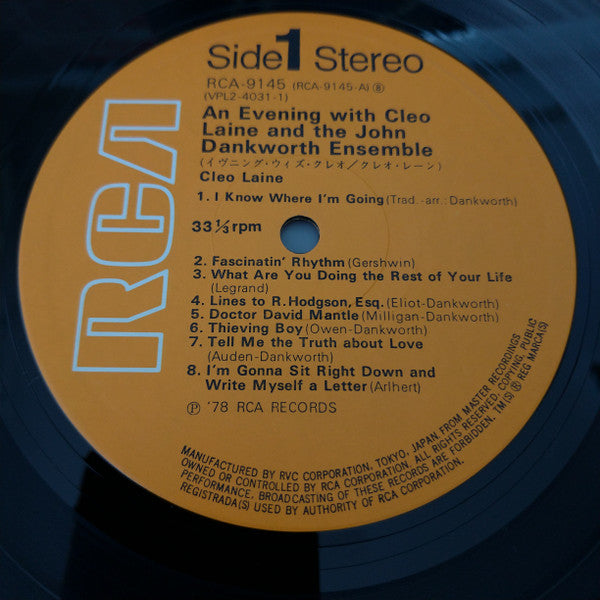 An Evening With Cleo Laine And The John Dankworth Quartet