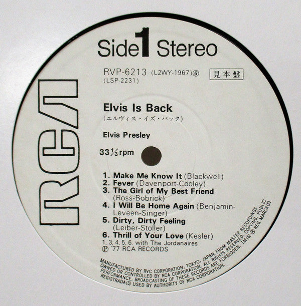 Elvis Is Back!