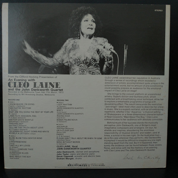 An Evening With Cleo Laine And The John Dankworth Quartet