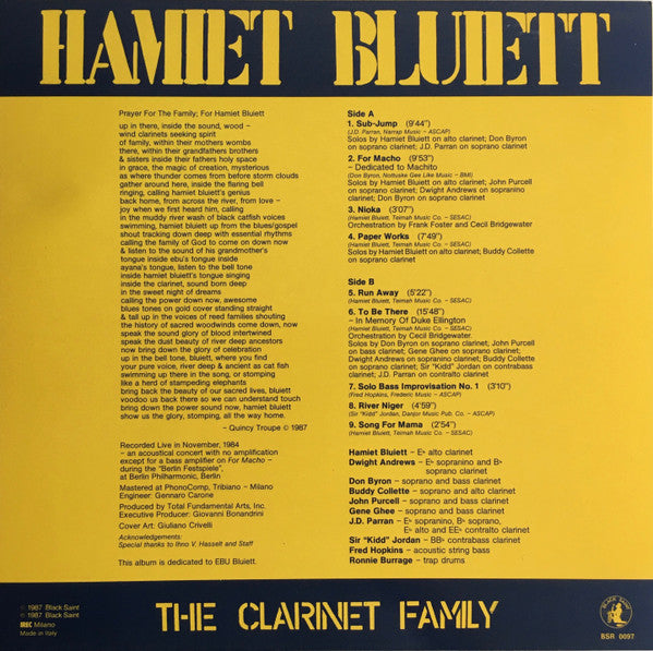 The Clarinet Family