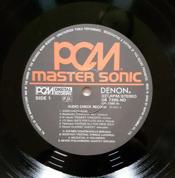 Audio Check Record